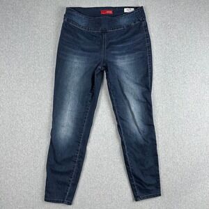 Guess Womens Pull On Jeggings Maliah Fit Dark Wash Form Stretch Pants Large 12